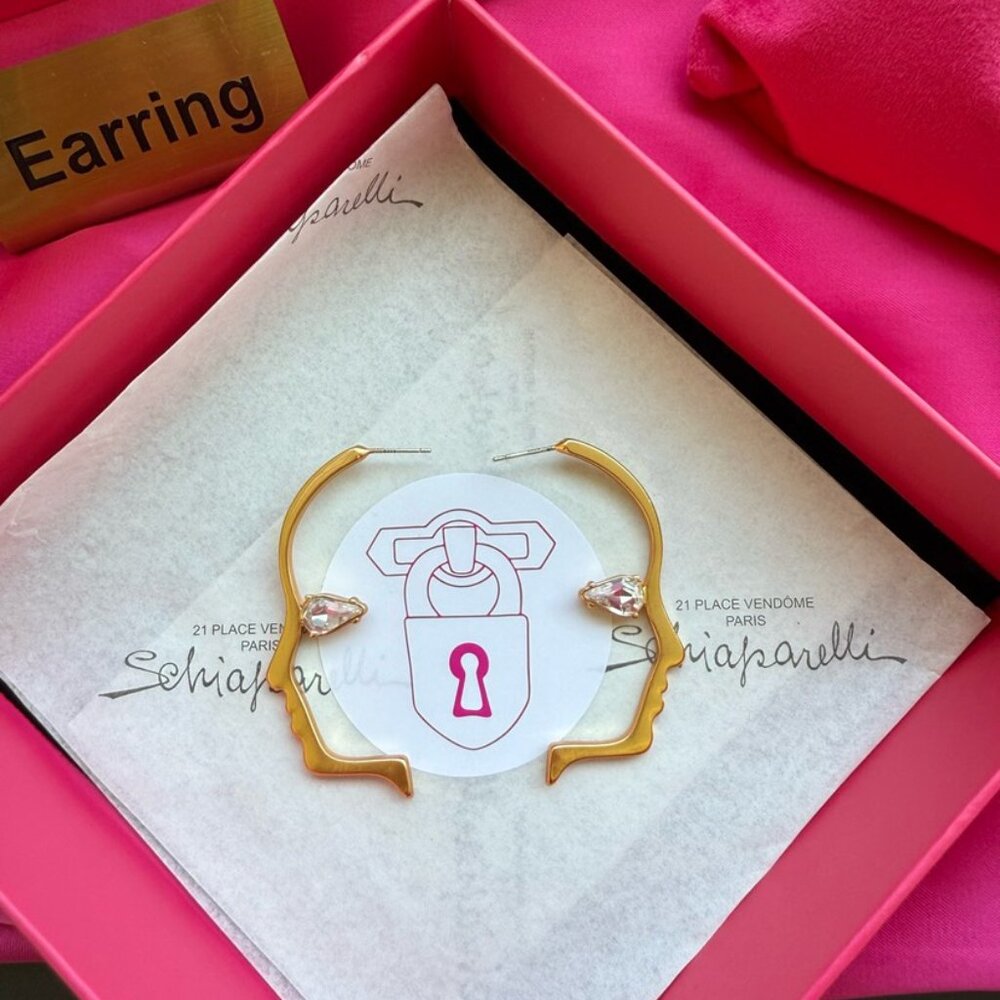 Schiaparelli Iconic Surrealist Face Earrings